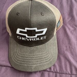 Chevrolet Logo Cap in Brown and Tan